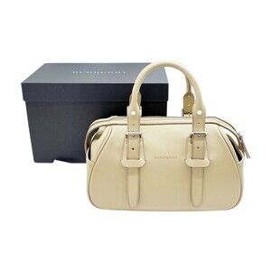 Burberry Leather Handbag Beige